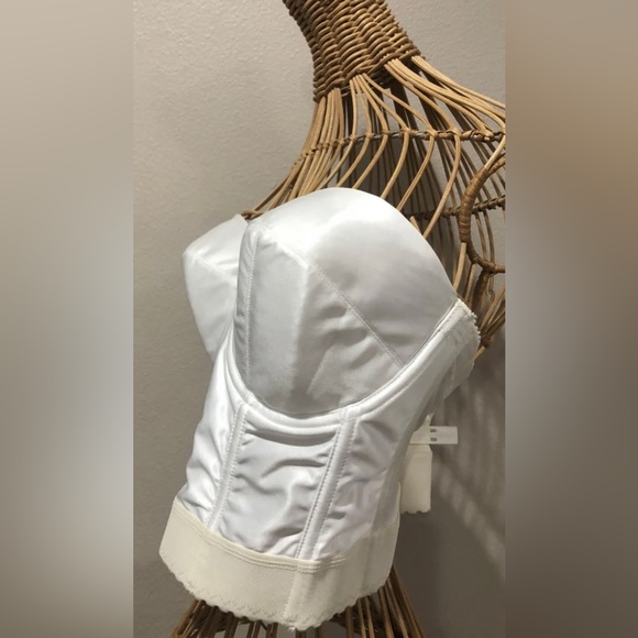 Va Bien Bustiers Bride White Sz-40C Smooth Hourglass #0798 Hook & Eye $75 - Picture 5 of 12